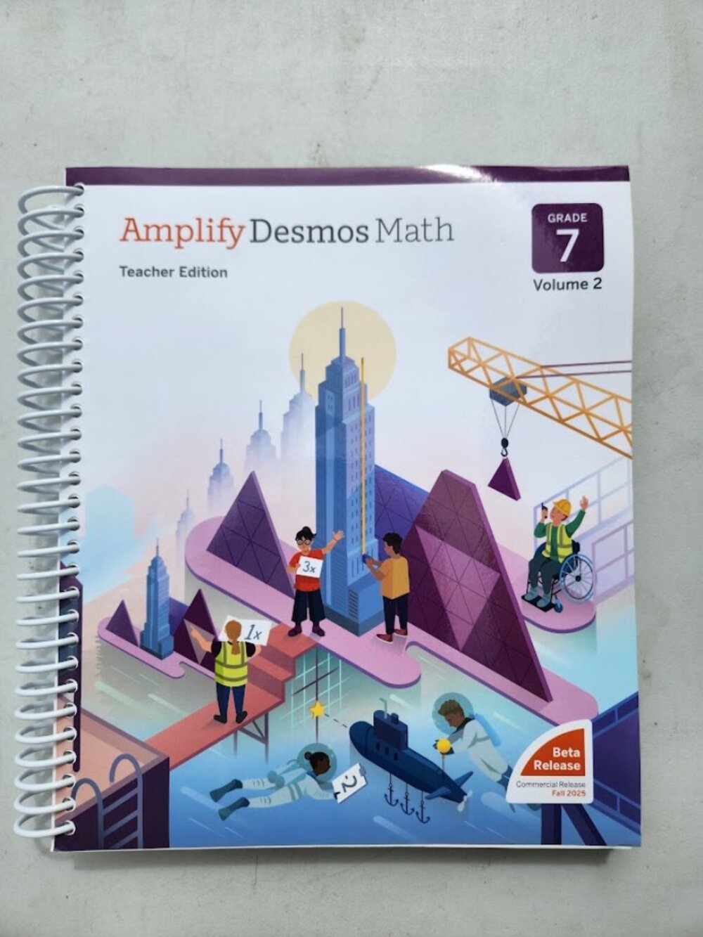 Amplify Desmos Math Grade 7 Volume 2 California Teacher Edition Book Answer Answ
